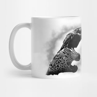 Raven on a Drakkar Mug